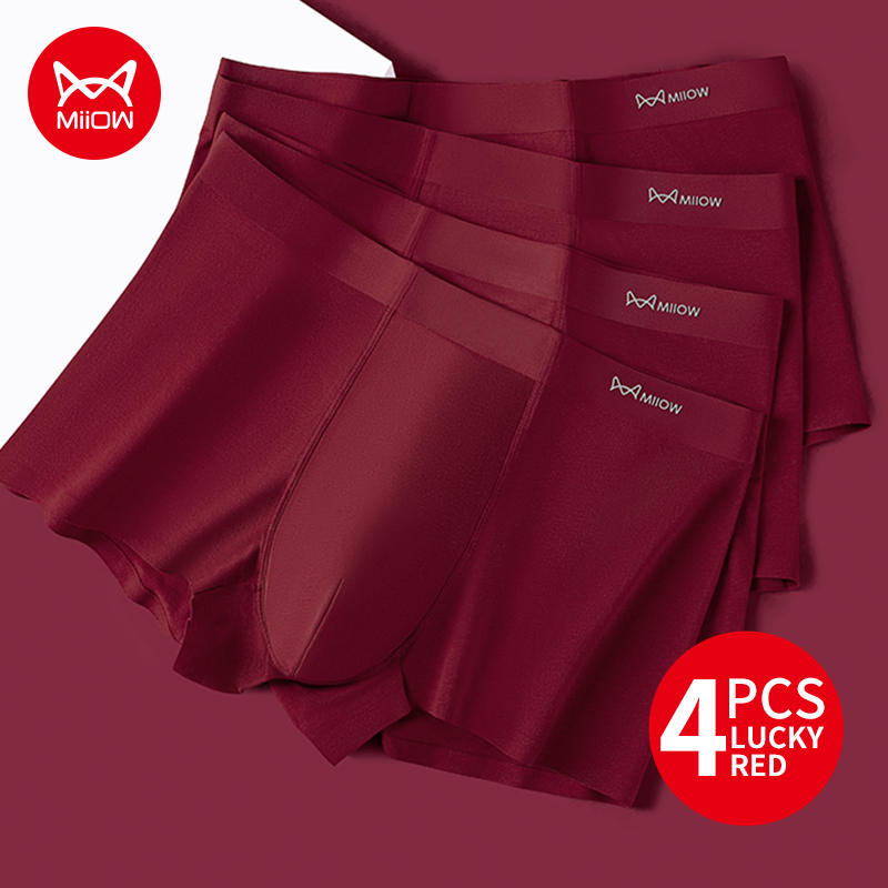 Boxer Brief Pack Cotton - MiiOW 4 pezzi cotone autunno inverno