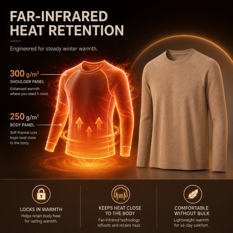 Maglia Termica da Uomo in Lana - Undershirt Crew Neck recensione e prezzo