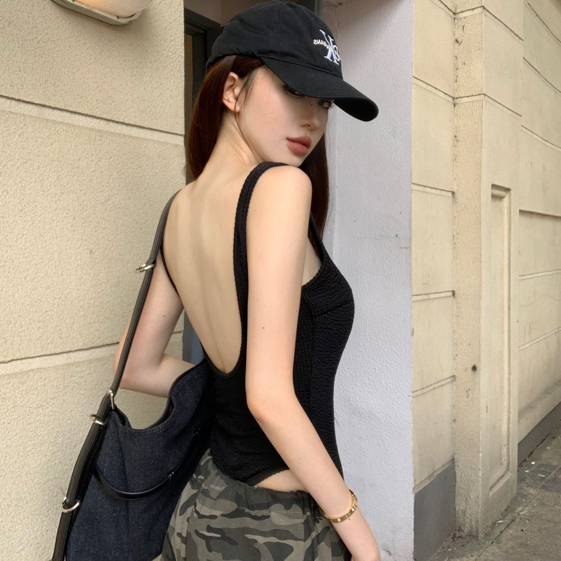 Body con spalline nero Body se - Suspender Tank Top recensione e prezzo
